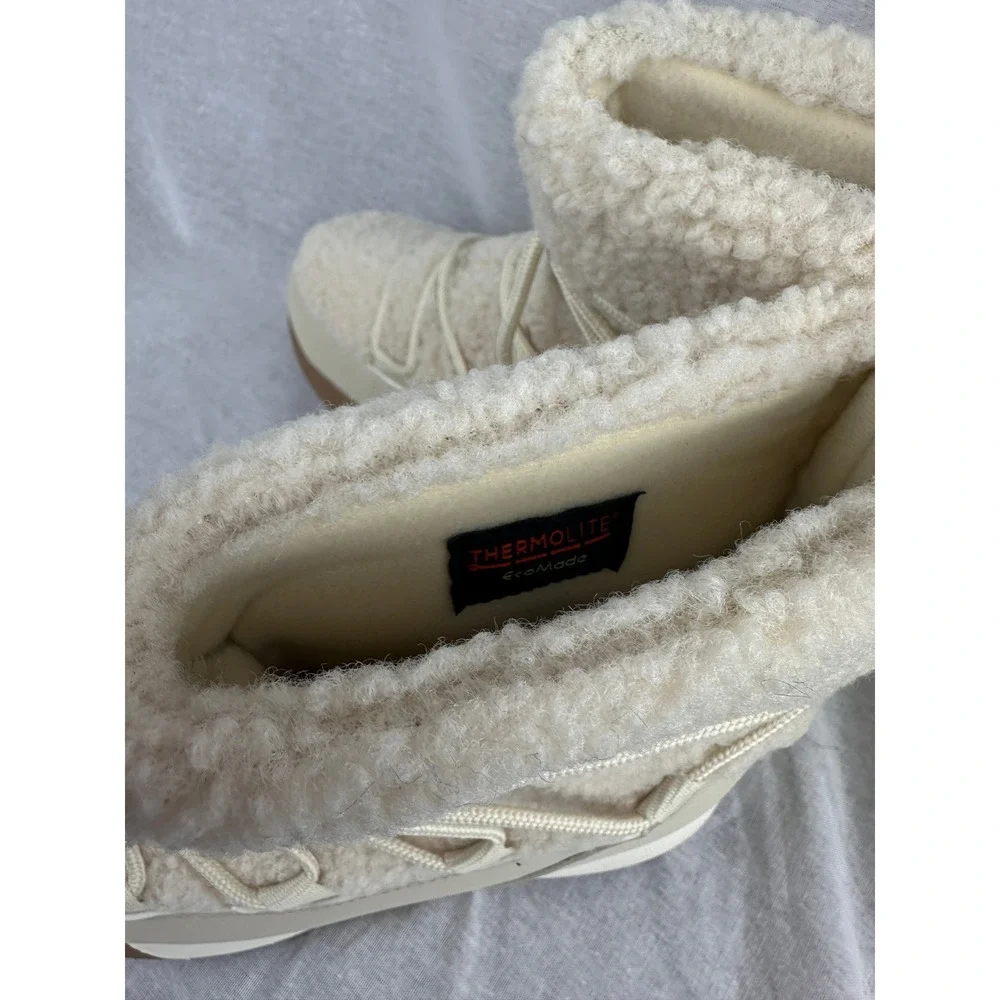 All in Motion Womens‎ Sherpa Winter Boots Cream Beige Thermolite Size 5 NEW